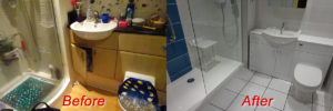 before and after shower room Radford road Coventry