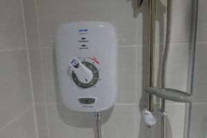 triton safeguard electric shower and remote  start stop button