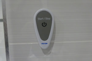 triton safeguard electric shower remote start stop button
