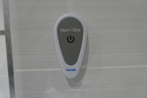 triton safeguard electric shower remote start stop button