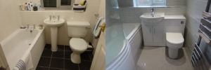 Bathroom appledore drive before and after