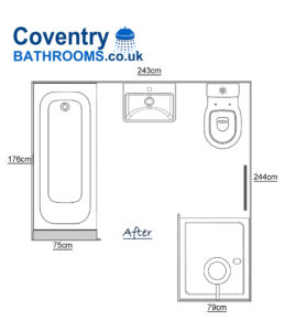 Bathroom shower room design De Montford Rd Kenilworth