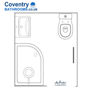 New Fitted Shower Room Design Sherbourne Cresent Coventry