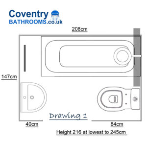 Coventry Bathroom design and layout