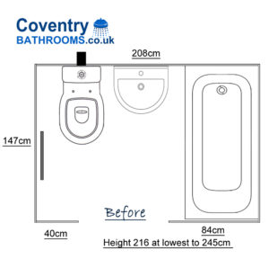 Original Coventry Bathroom design and layout