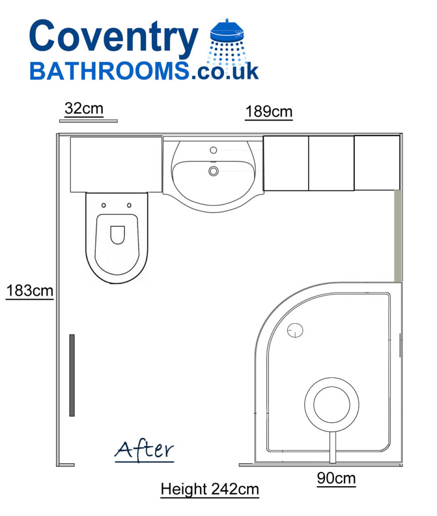 Bathroom Converted to Shower Room Parkville Highway Coventry