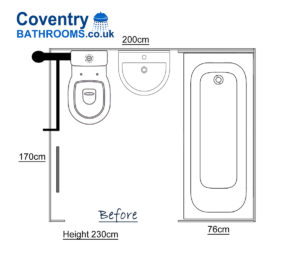 Bathroom floor plan design Warwick