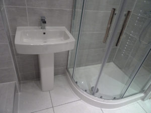 80cm by 100cm offset quadrant shower enclosure and stone resin shower tray