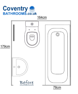 Bathroom design Farren Road Coventry