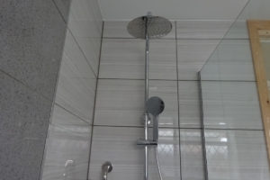 Mobility Bathroom with wall mounted thermostatic shower