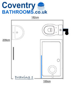 Shower Room design and plan Westwood Heath Road