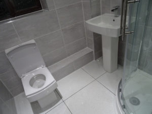Square toilet and Pedestal Basin fitted in Coventry