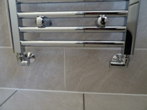 Chome towel warmer and chrome heating pipes