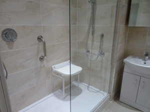 Mobility Shower Room with anti slip shower tray