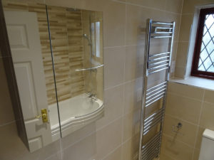 Fully tiled bathroom Rugby