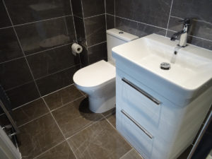 60cm vanity draw basin with storage in white