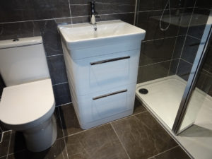 Toilet basin and walk in shower fitted in Coventry