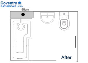 Large Family Bathroom Floor Plan Coventry