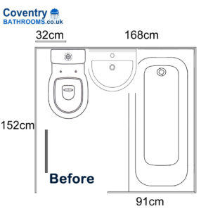 Small Bathroom Floor Plan Coventry