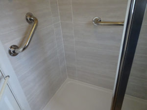 Mobility Shower Room Coventry with wall mounted grab rails