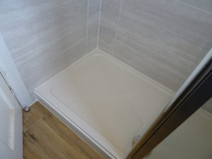 Stone resin walk in shower tray mobility bathroom Coventry