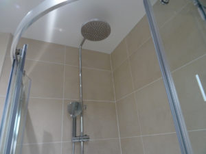 Modern mobility shower room with thermostatic shower Coventry