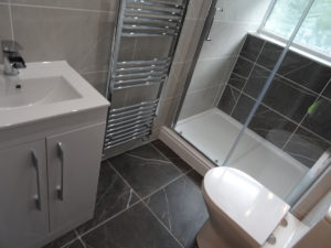 Fitted Shower Room Coventry with Vanity Basin