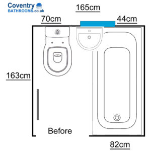 Small bathroom design in coundon coventry