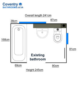 Bathroom Design Layout drawing