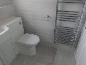 Fully tiled bathroom and shower room in Coventry