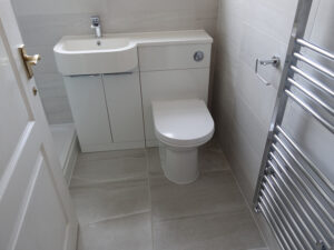 Walk In Shower Coventry with combined vanity toilet basin storage unit